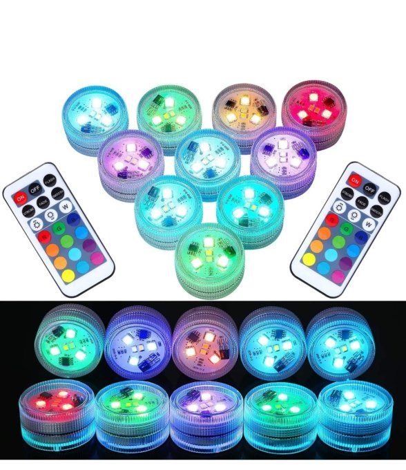 Led submersible avec piles