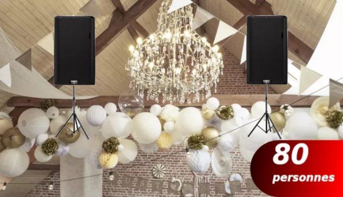 2 Enceintes K12 jusqu'à 80 personnes