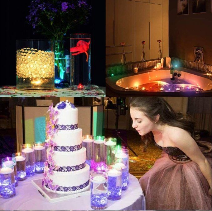 Led submersible avec piles