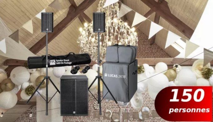 Kit sonorisation 2K18 jusqu'à 150 personnes