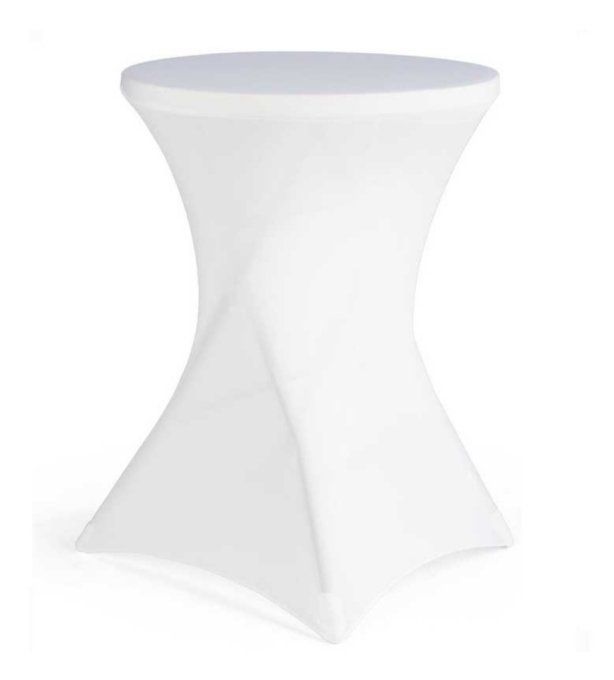 Housse mange-debout blanche 80 cm
